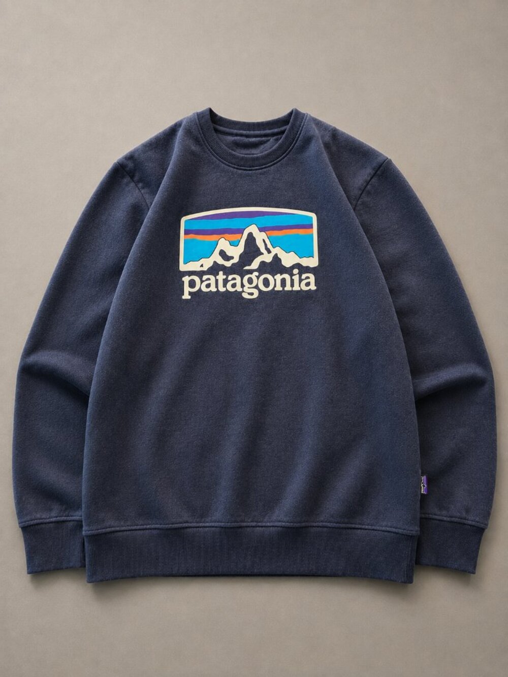 Patagonia Men's Fitz Roy Horizons Uprisal Crew Sweatshirt Navy M